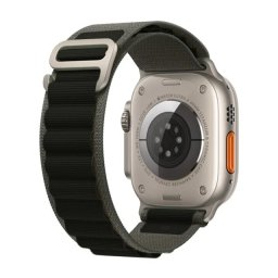 iMore Řemínek Alpský tah pro Apple Watch Series 9/8/7 (45mm) - Zelený / Černý