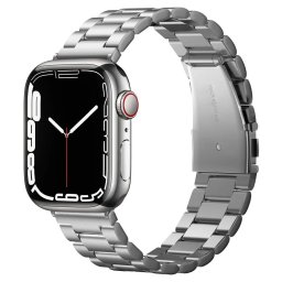Řemínek Spigen Modern Fit Metal Band Apple Watch Series 9/8/7 (45mm) - Stříbrný