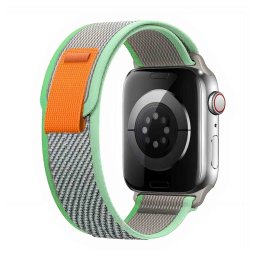 iMore Řemínek Trailový tah Apple Watch Series 9/8/7 (45mm) - mint-šedá