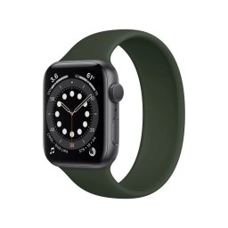 Řemínek iMore Solo Loop Apple Watch Series 9/8/7 41mm - Kypersky zelená (S)