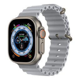 Oceánský řemínek pro Apple Watch Series 6/5/4 a SE (40mm) - Šedý