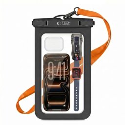 TECH-PROTECT UWC9 UNIVERSAL WATERPROOF CASE 8.9 INCH BLACK/ORANGE