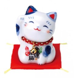 Japonská kočka štěstí Maneki Neko Kahou 6cm