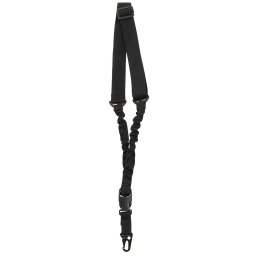 MFH popruh BUNGEE jednobodový s karabinou ČERNÝ
