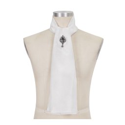 kravata (šála) DEVIL FASHION - Purgatory - White - AS11102