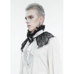vázanka (plastron) DEVIL FASHION - Ghostly Memories - White - AS15402