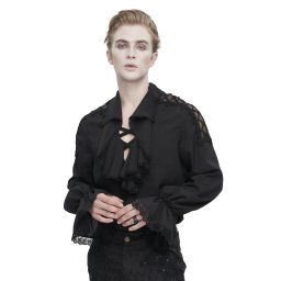 košile pánská DEVIL FASHION - Black Gothic - SHT10901