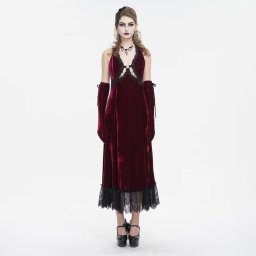 šaty dámské DEVIL FASHION - Red - ESKT04302