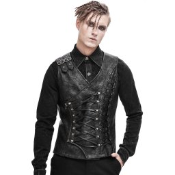 vesta pánská DEVIL FASHION - Autumn Punk Rock Fog-Flower - WT047