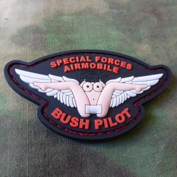 JACKETS TO GO nášivka BUSH PILOT plast BAREVNÁ