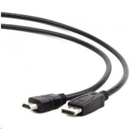 Kabel C-TECH DisplayPort/HDMI, 1m, černý