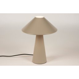 Stolní designová lampa Lucianno Taupe