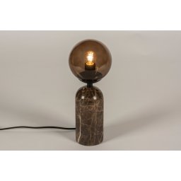 Stolní lampa Gardi Marmor Brown