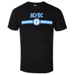 tričko pánské AC/DC - Blue Logo & Stripe - BL - ROCK OFF - ACDCTS80MB