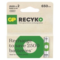 Nabíjecí baterie GP ReCyko 650 AAA (HR03), 2 ks 1032122062