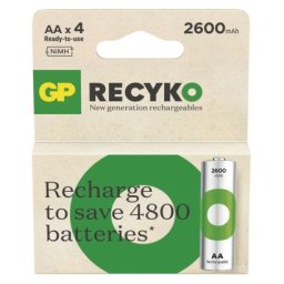 Nabíjecí baterie GP ReCyko 2600 AA (HR6), 4 ks 1032224260