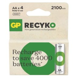 Nabíjecí baterie GP ReCyko 2100 AA (HR6), 4 ks 1032224210