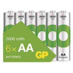 Nabíjecí baterie GP ReCyko 2600 AA (HR6), 6 ks 1032226260