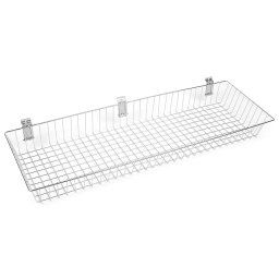 Košík kovový k zavěšení, barva platina