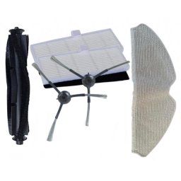 Kartáče, HEPA filtry pro LENOVO T1 Pro, T1 Pro, Proscenic M7 Pro, Kyvol a mop, sada 6ks
