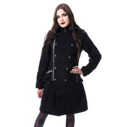 kabát dámský POIZEN INDUSTRIES - KARRI - BLACK - POI972