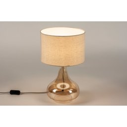 Stolní designová lampa Empora Bernstein Taupe