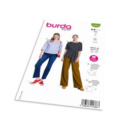 Střih Burda 5843 - Halenka, tričko se zavazováním