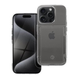 FORCELL F-PROTECT Crystal Pocket Apple iPhone 15 Pro čiré se slotem na platební kartu