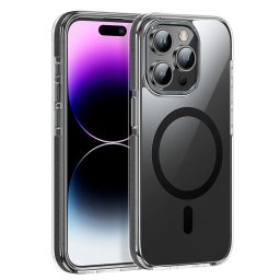 Pouzdro HOCO Anti-Fall AS6 MagSafe Apple iPhone 15 Pro Max čiré/černé
