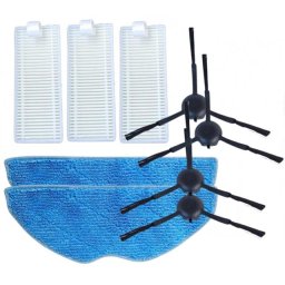 9ks Kartáče, HEPA filtry a mopy pro ROWENTA S65, S70+, S75s, S135, S140, S275, S280 a další, sada