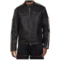 bunda pánská AFFLICTION - SILVER CHIEF - BLACK - 110OW407-BK