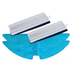 HEPA filtry a mopy pro CONCEPT VR3210, VR3205, VR3215, VR3125, VR3120 a ETA Master 5229, sada 4ks