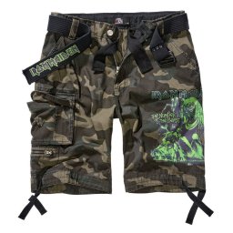 kraťasy pánské Iron Maiden - NOTB 1 - BRANDIT - 61051-dark_camo