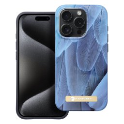 Kryt Forcell F-Protect Mirage MagSafe iPhone 15 Pro - Bloom Bush - Blue Bird