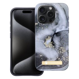 Kryt Forcell F-Protect Mirage MagSafe iPhone 15 Pro - Bloom Bush - Marble Mist