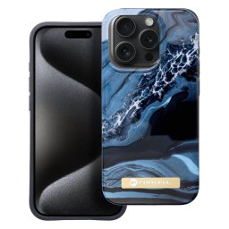Kryt Forcell F-Protect Mirage MagSafe iPhone 15 Pro - Bloom Bush - Ocean Marble