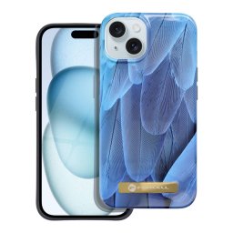 Kryt Forcell F-Protect Mirage MagSafe iPhone 15 Plus - Bloom Bush - Blue Bird