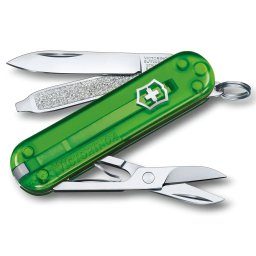 VICTORINOX nůž kapesní CLASSIC SD 58mm transparentní GREEN TEA