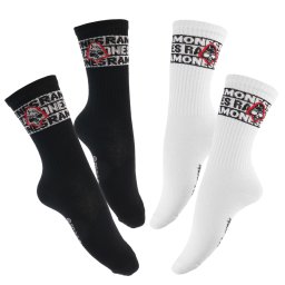 ponožky Ramones - Skull - black/white - MC814