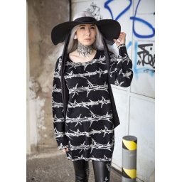 svetr unisex KILLSTAR - Prickled Contention - Black - KSRA010049