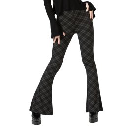 kalhoty dámské KILLSTAR - Renata Flares - Grey - KSRA010057