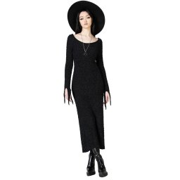 šaty dámské KILLSTAR - Nettles - Black - KSRA010275