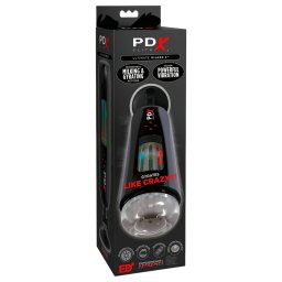 PDX Ultimate Milker 2 - masturbtor na baterii - rotan vibran - ern