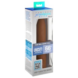X-TENSION Elite - nastaviteln oteven pouzdro na penis (tmav prodn)