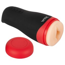 WYNE 01 - masturbtor s vibracemi, snm a ohevem - akumultor - ern
