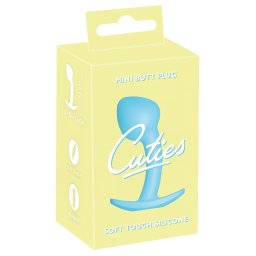 Cuties Mini Butt Plug - silikonov anln kolk (modr, 2,6 cm)