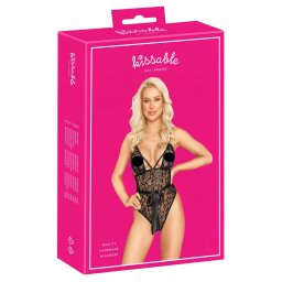 Kissable - krajkov body (ern) - L/XL