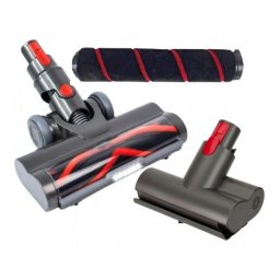 3v1 El. hubice pro DYSON V15/V11/V10/V8/V7 na koberce a podlahy, LED světlo, a turbokartáč