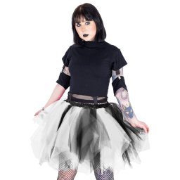 sukně dámská POIZEN INDUSTRIES - CAELIA TUTU - BLACK/WHITE - POI1348