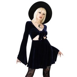 šaty dámské KILLSTAR - Casseoperia's Charm - Blue - KSRA010146